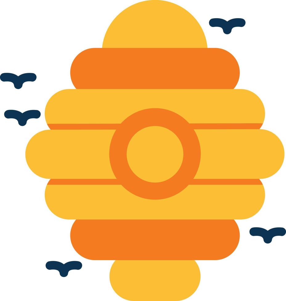 Beehive Flat Icon vector