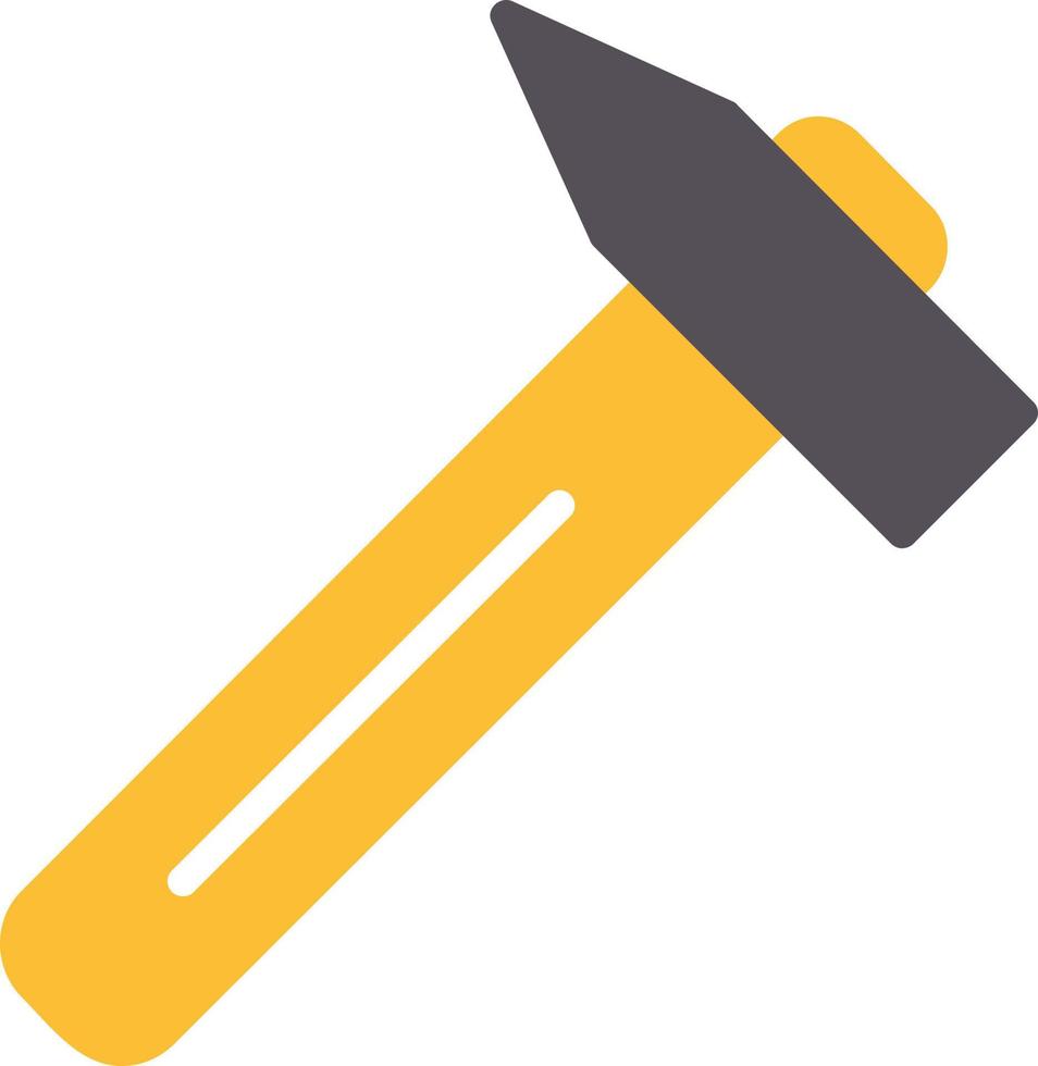 Pick Hammer Flat Icon vector