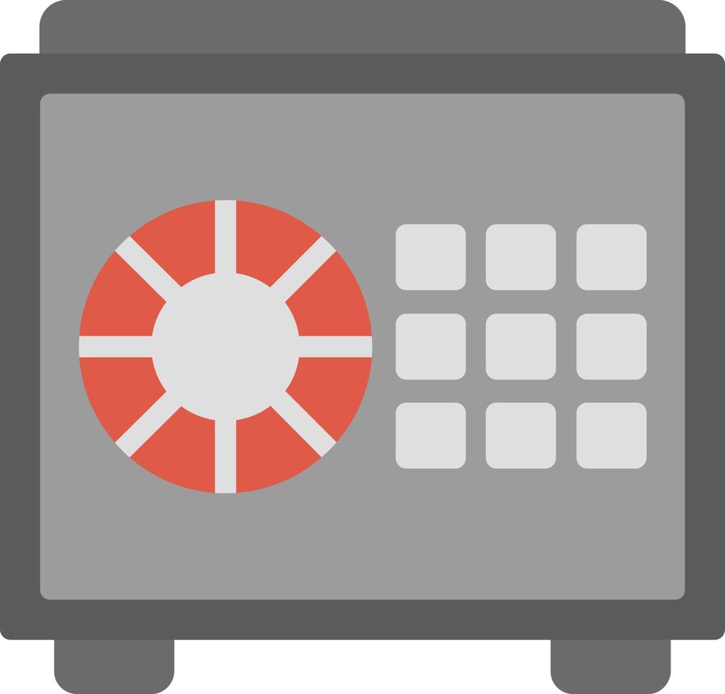 Safe Box Flat Icon vector