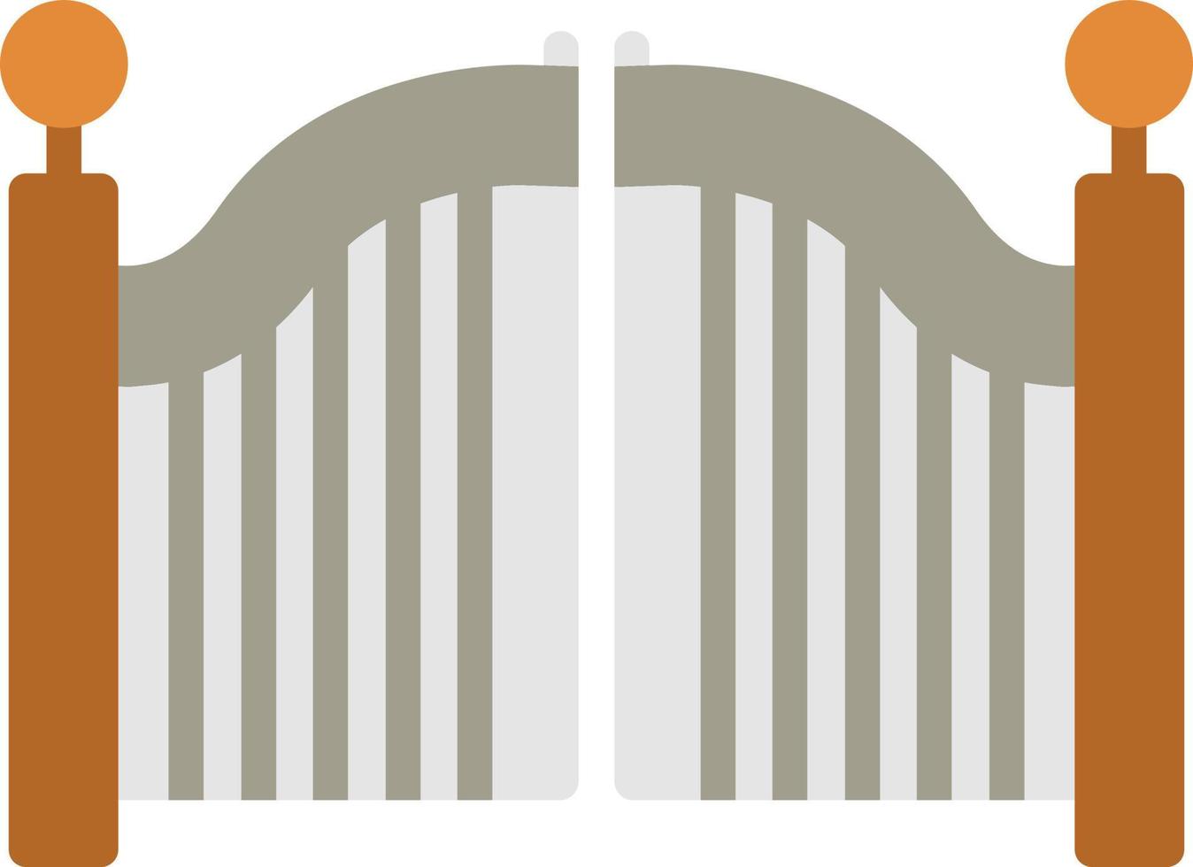Gate Flat Icon vector