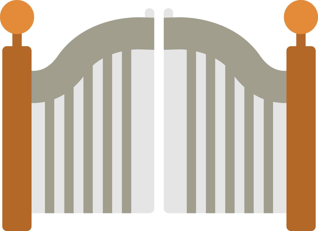 Gate Flat Icon vector