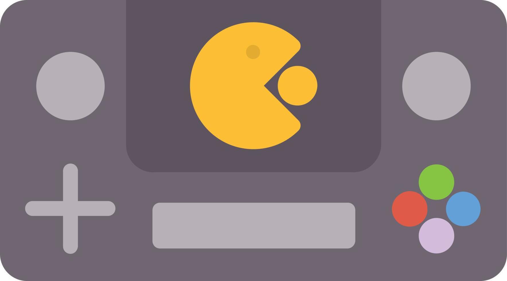 icono plano de la consola de juegos vector