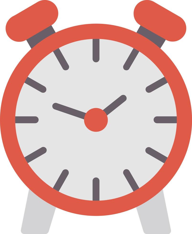 Alarm Clock Flat Icon vector