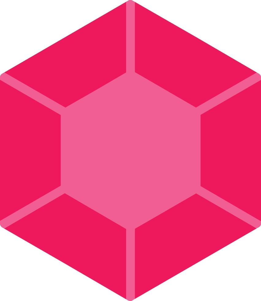 Gem Flat Icon vector