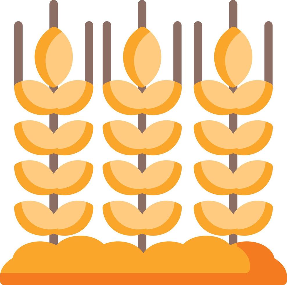 Crops Flat Icon vector