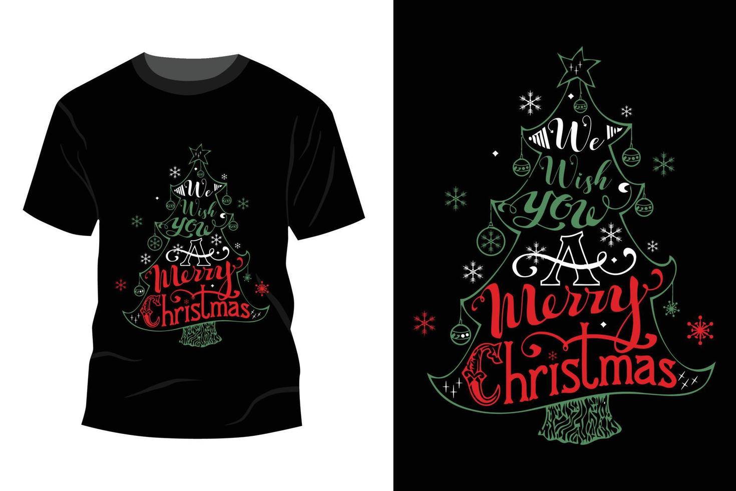 Christmas T-shirt Design vector