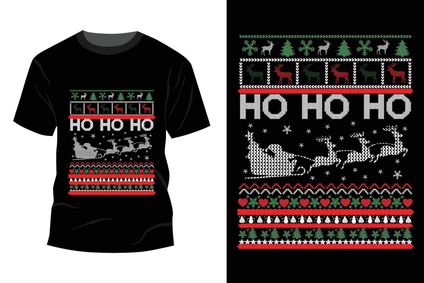 Christmas T-shirt Design vector