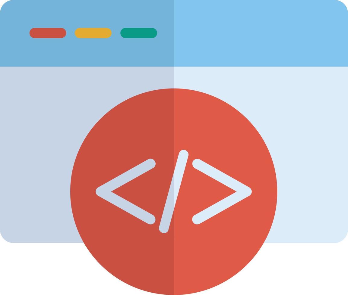 Browser Flat Icon vector