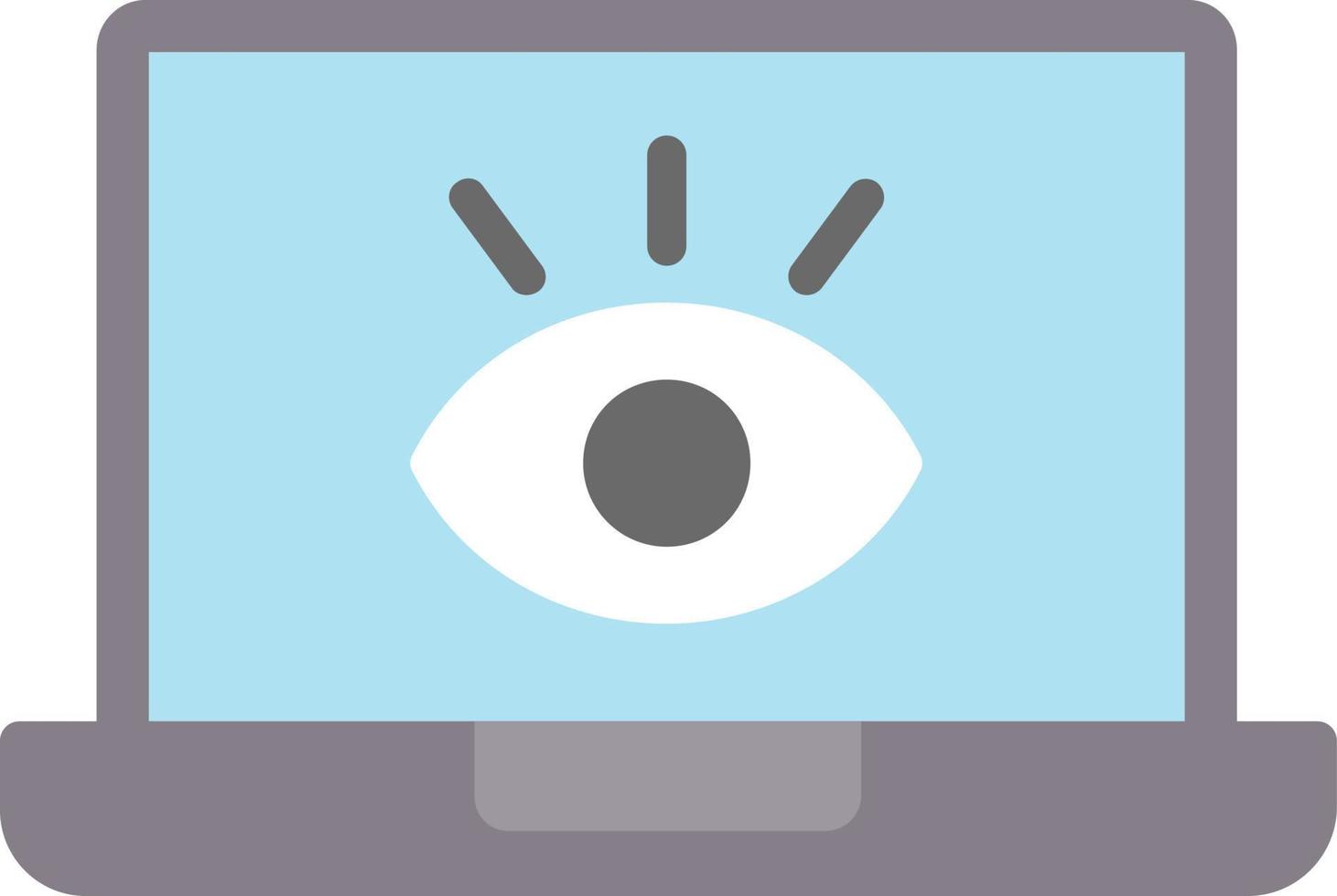 Monitoring Flat Icon vector