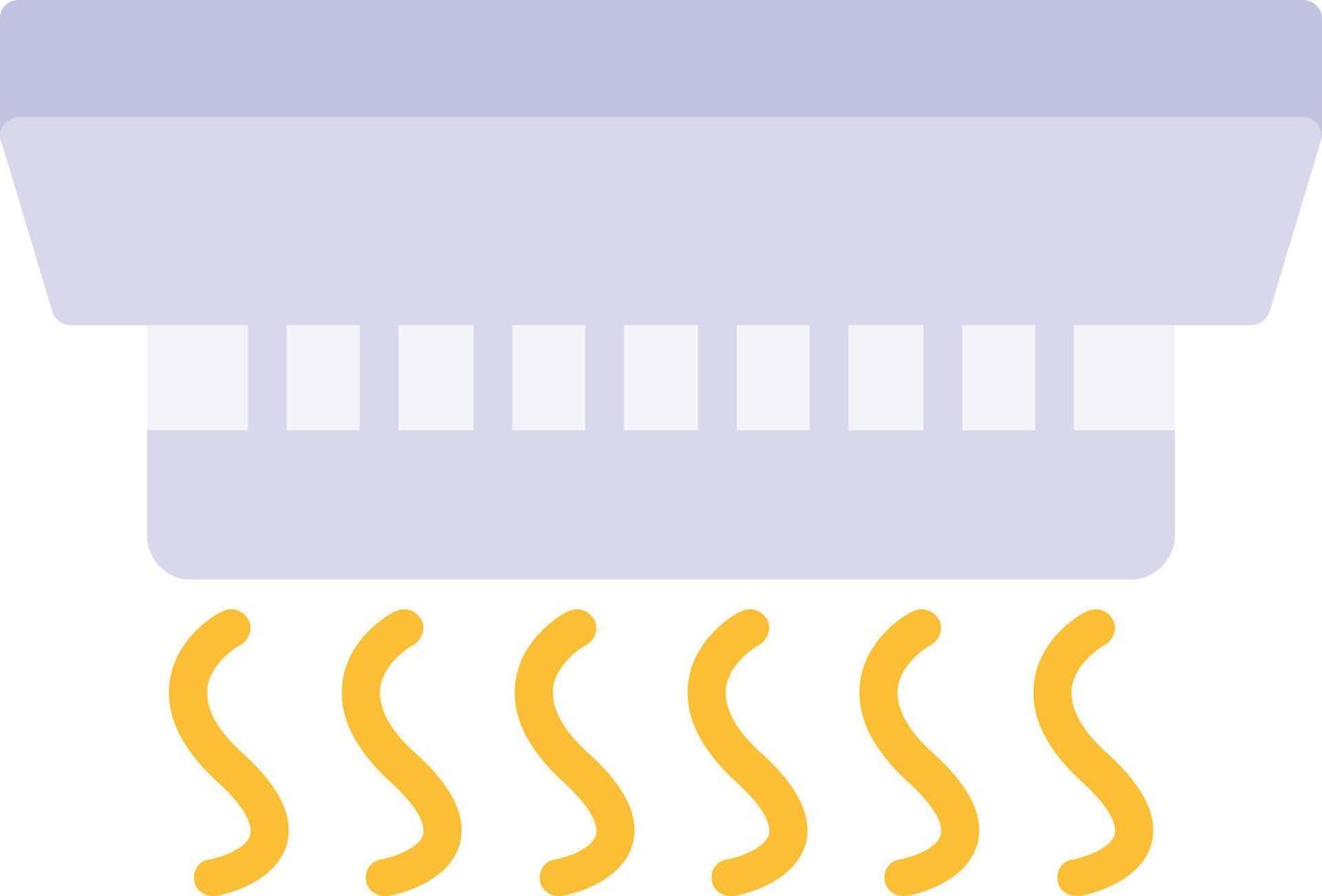 icono plano del detector de humo vector