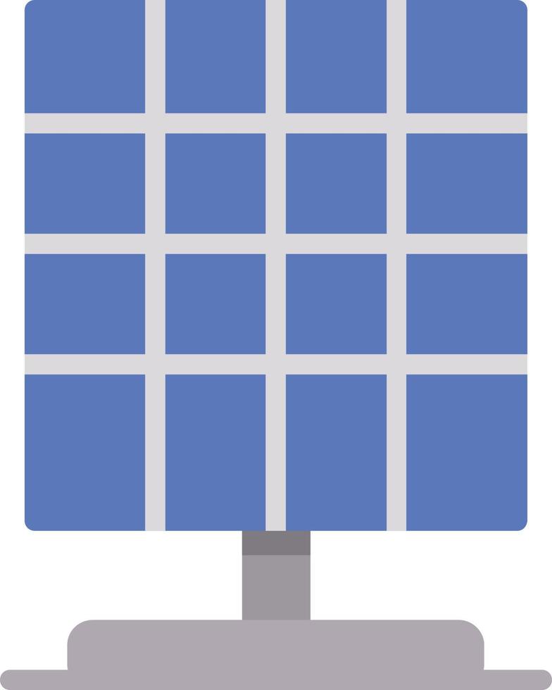 Solar Panel Flat Icon vector