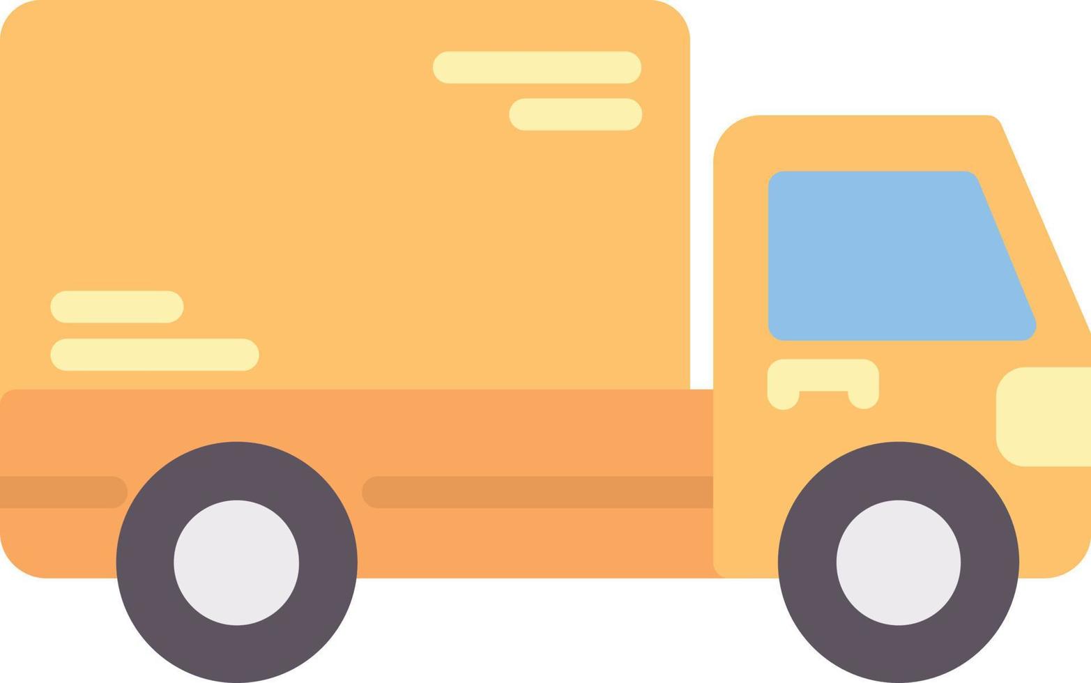 Delivery Truck Flat Icon vector