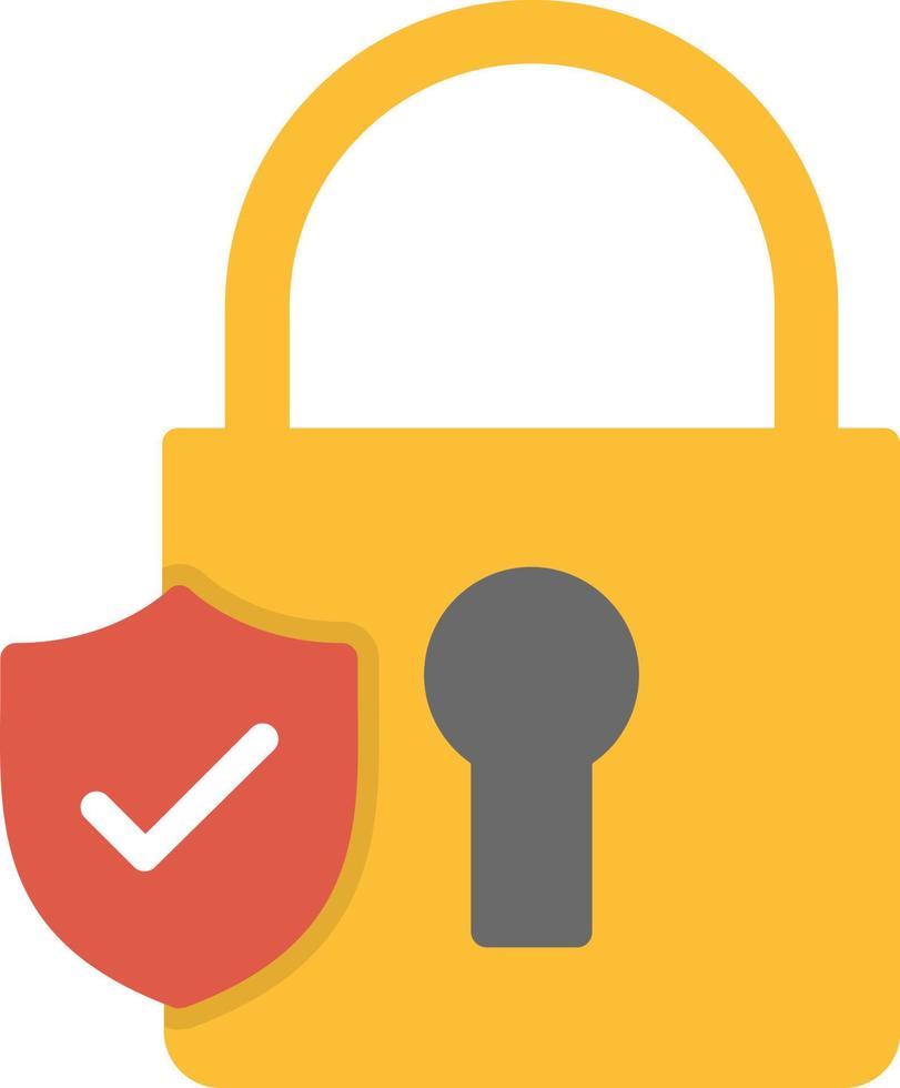 Security Lock Flat Icon vector