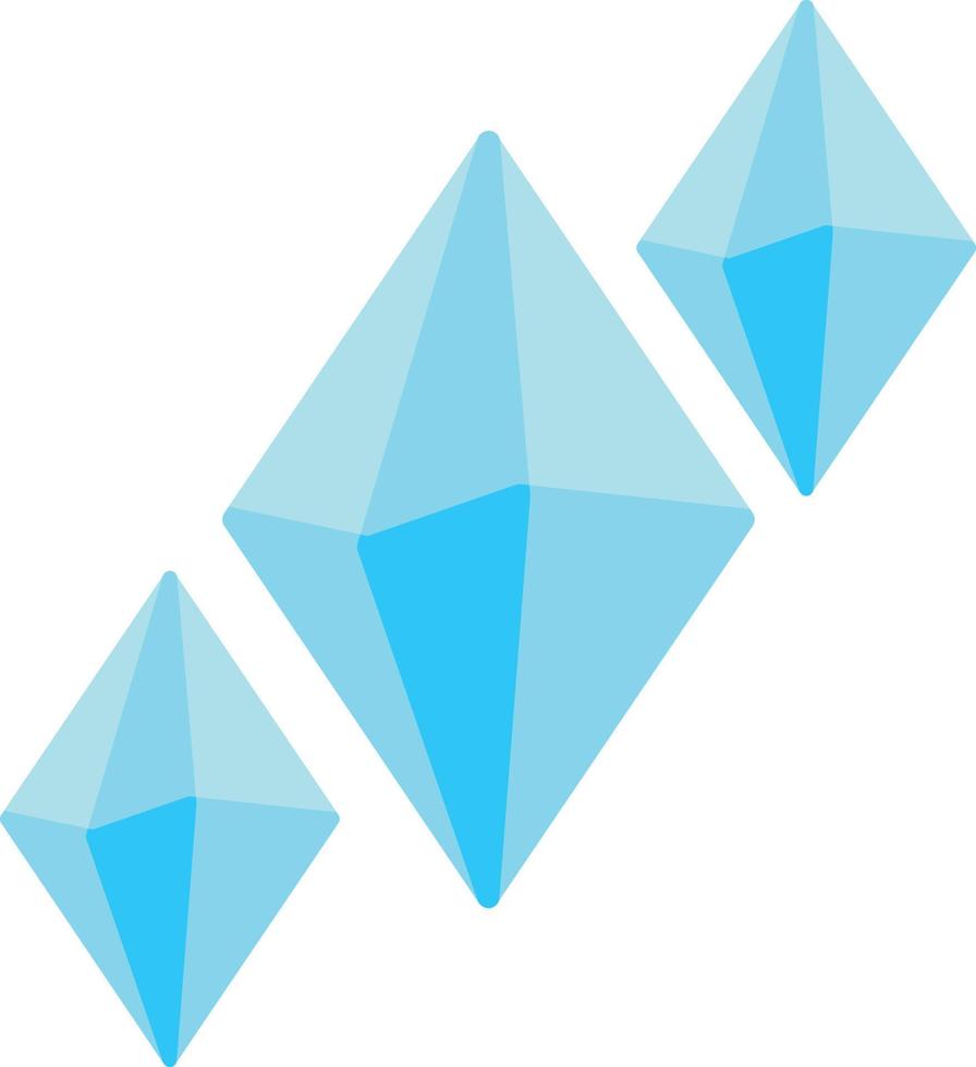 Gems Flat Icon vector