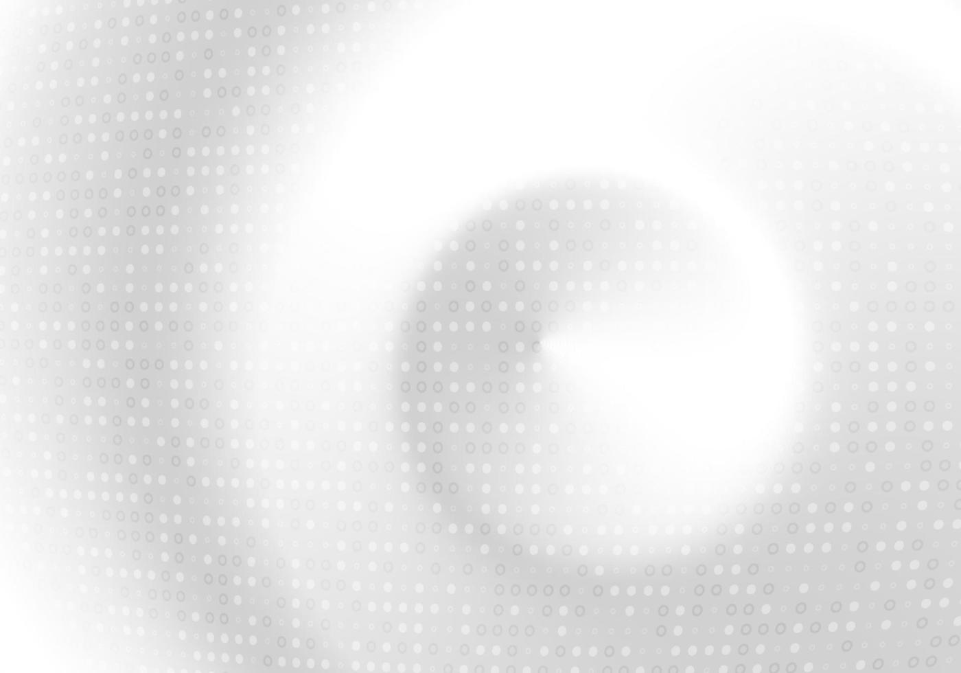 diseño de plantilla decorativa de medio tono de círculo blanco de estilo degradado abstracto. superposición para el fondo de la portada. ilustración vectorial vector