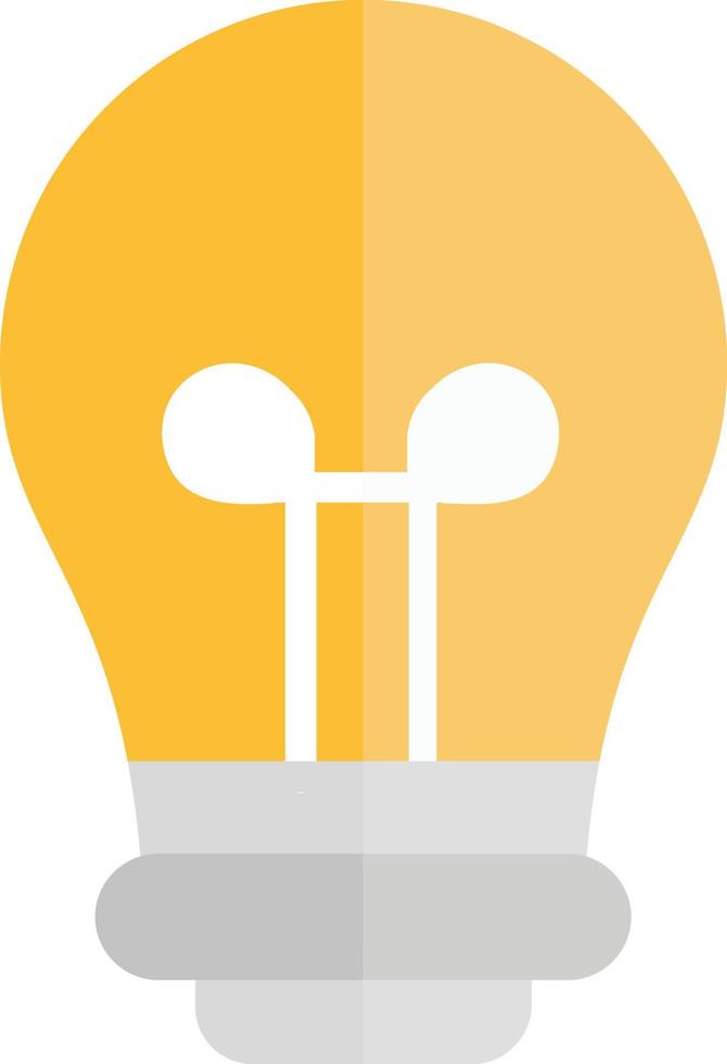 Light Bulb Flat Icon vector