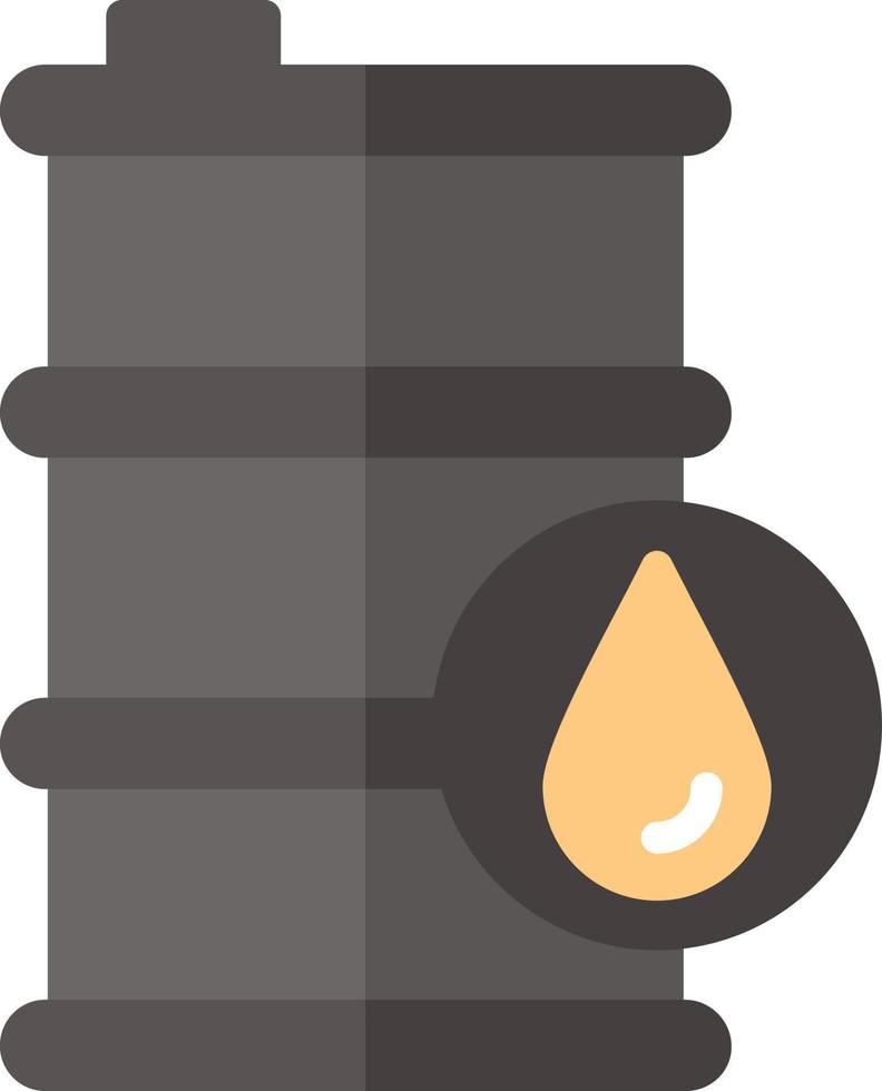 Oil Barrel Flat Icon vector