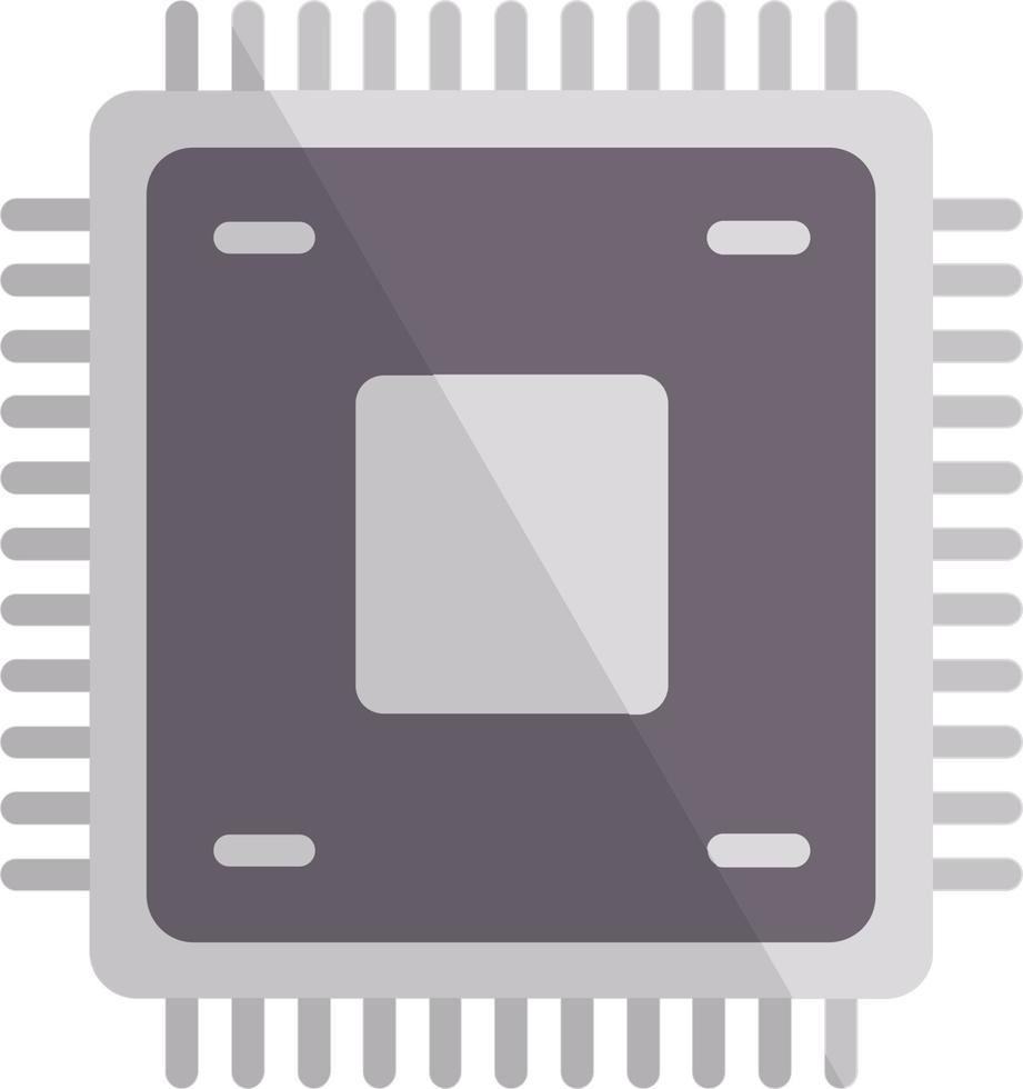 icono plano de chip vector