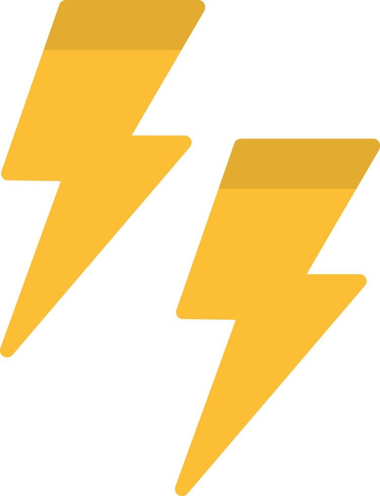 Lightning Flat Icon vector