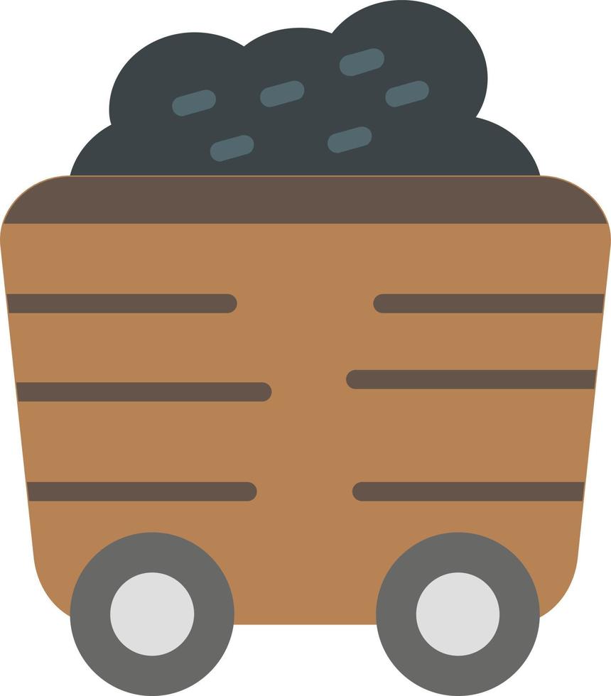 Coal Flat Icon vector
