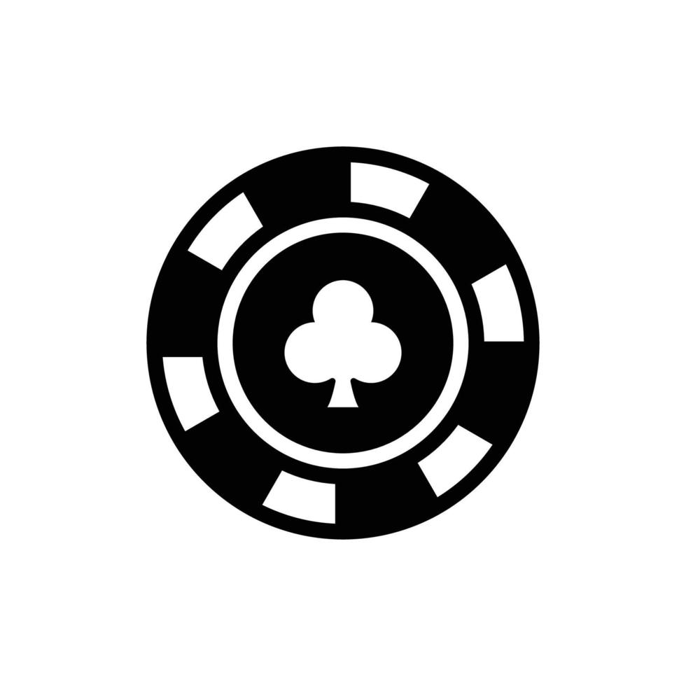 poker chip icon vector desgin template