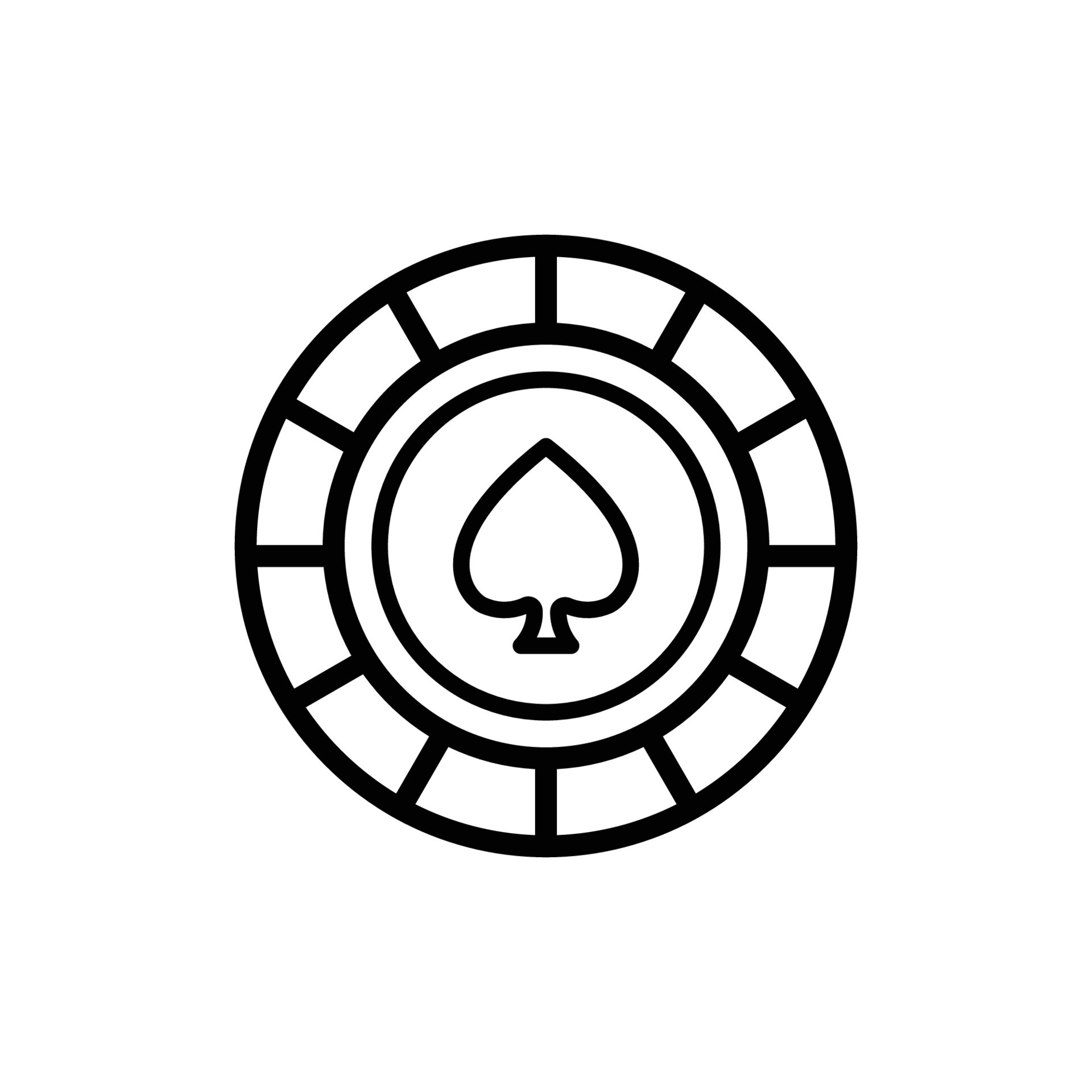 poker chip icon vector desgin template 11598700 Vector Art at Vecteezy