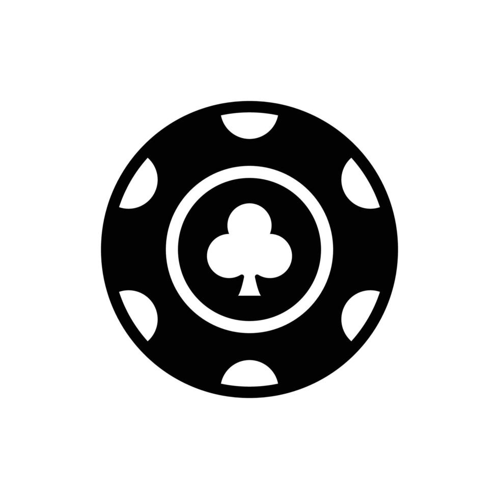 poker chip icon vector desgin template