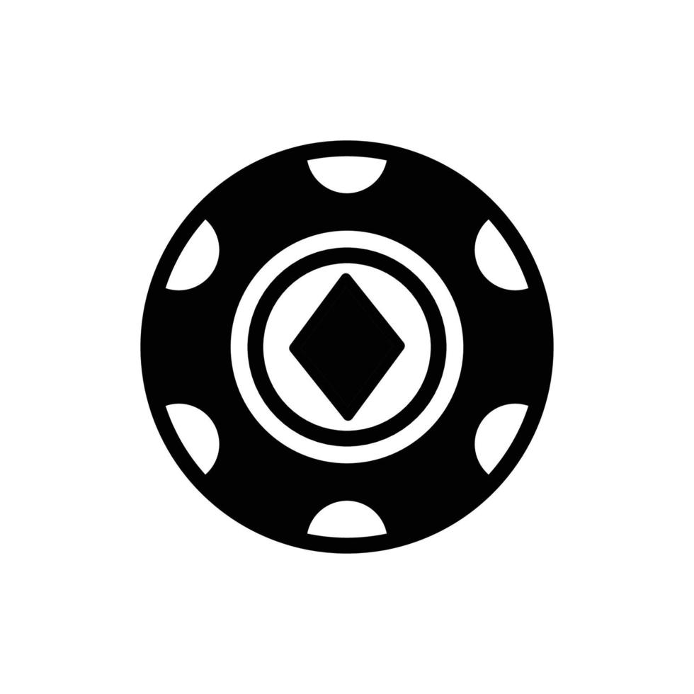 poker chip icon vector desgin template