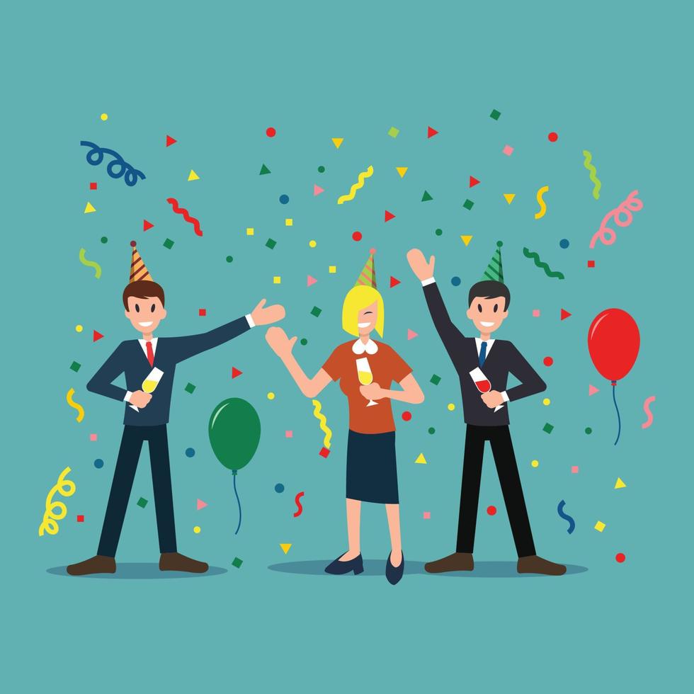 birthday party illustration vector