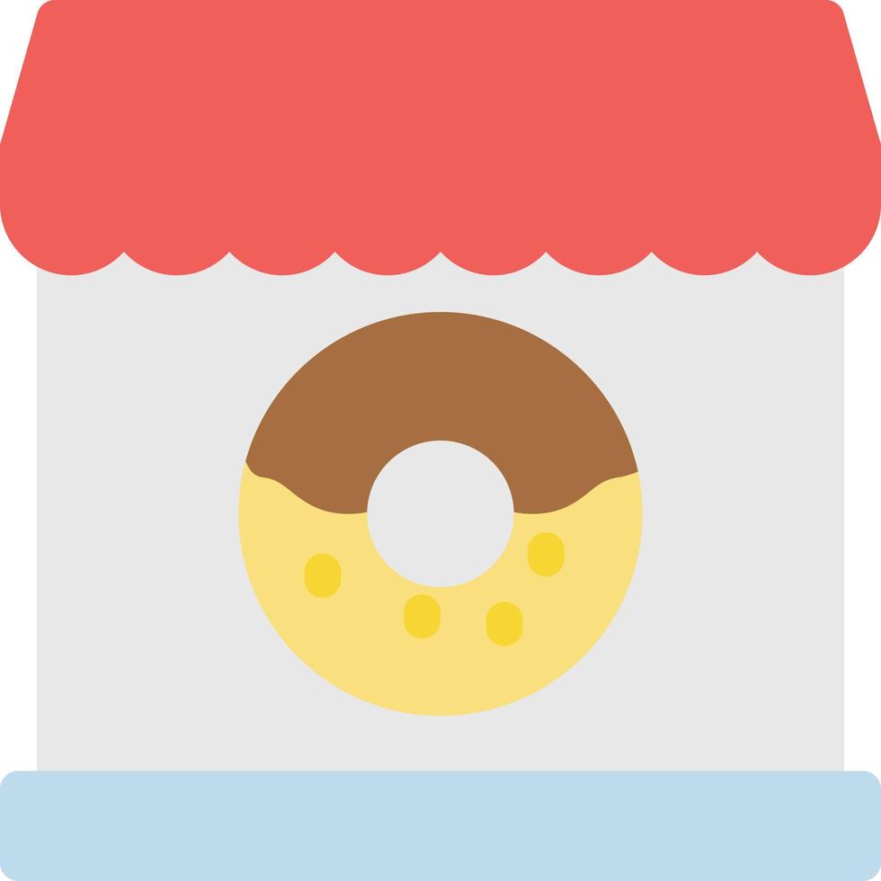 ilustración de vector de donut en un fondo. símbolos de calidad premium. iconos vectoriales para concepto y diseño gráfico.