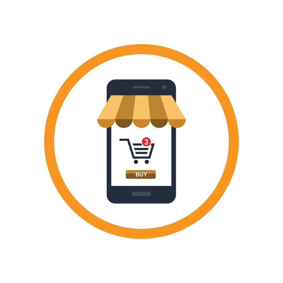 ecommerce logo icon vector