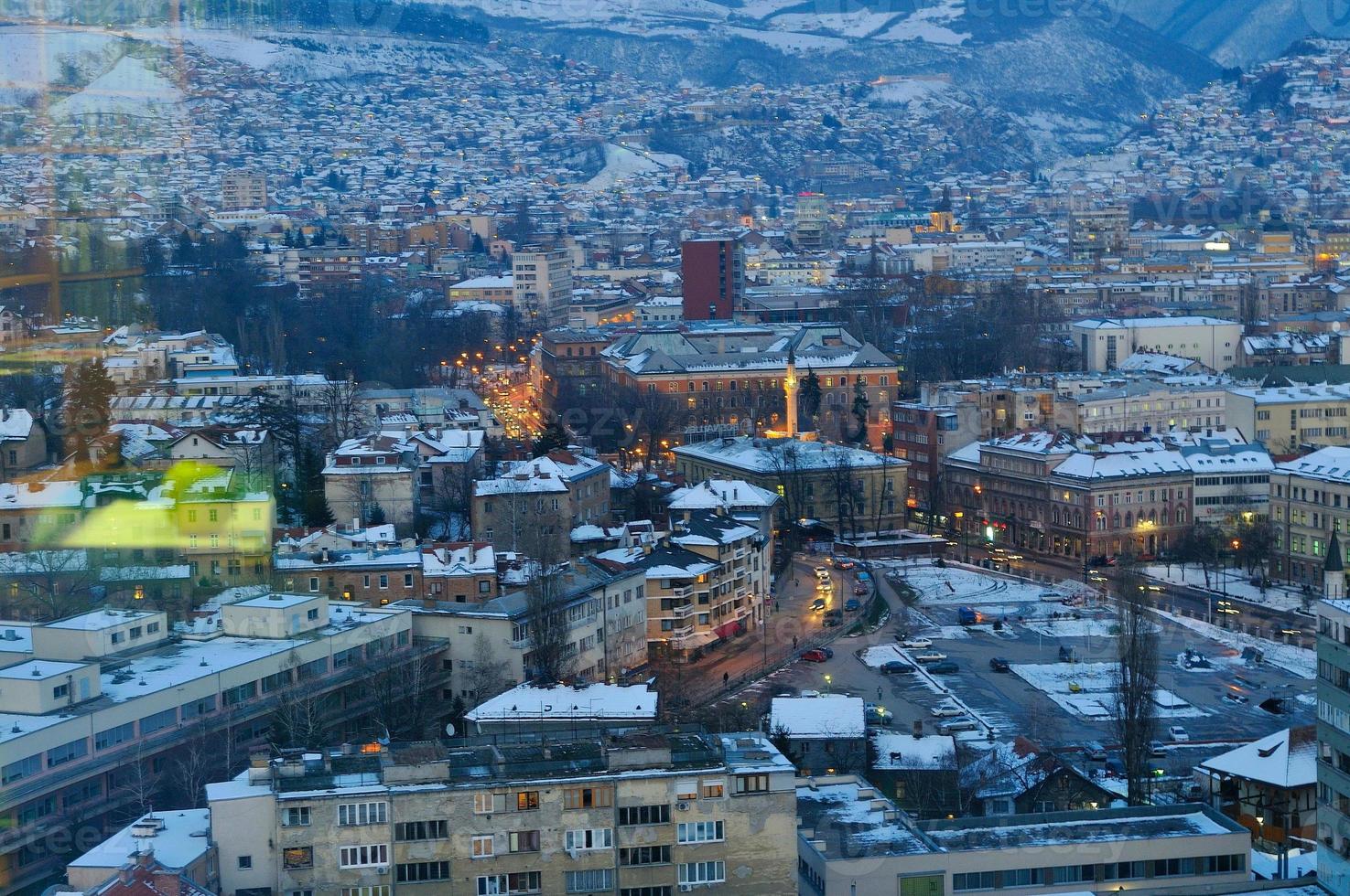 vista de la ciudad de sarajevo foto