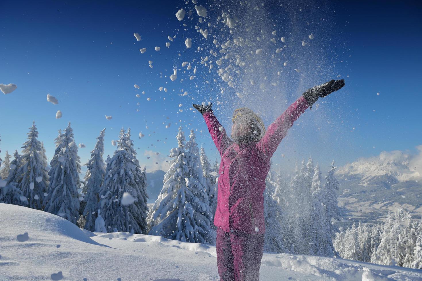 winter  fun and ski photo