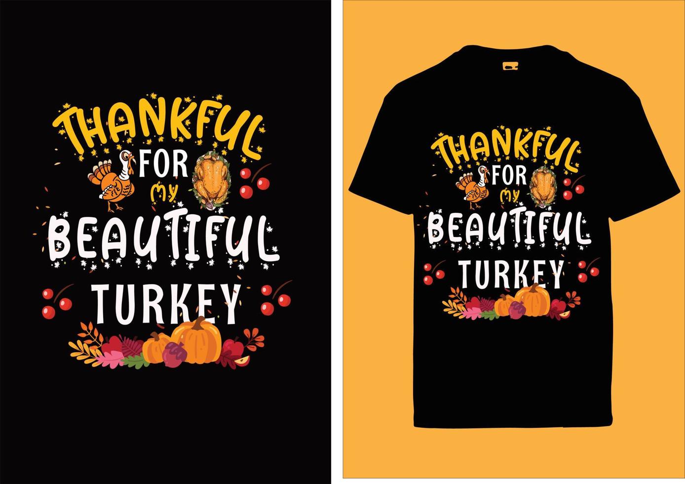 Thanks giving day t shirt design vector