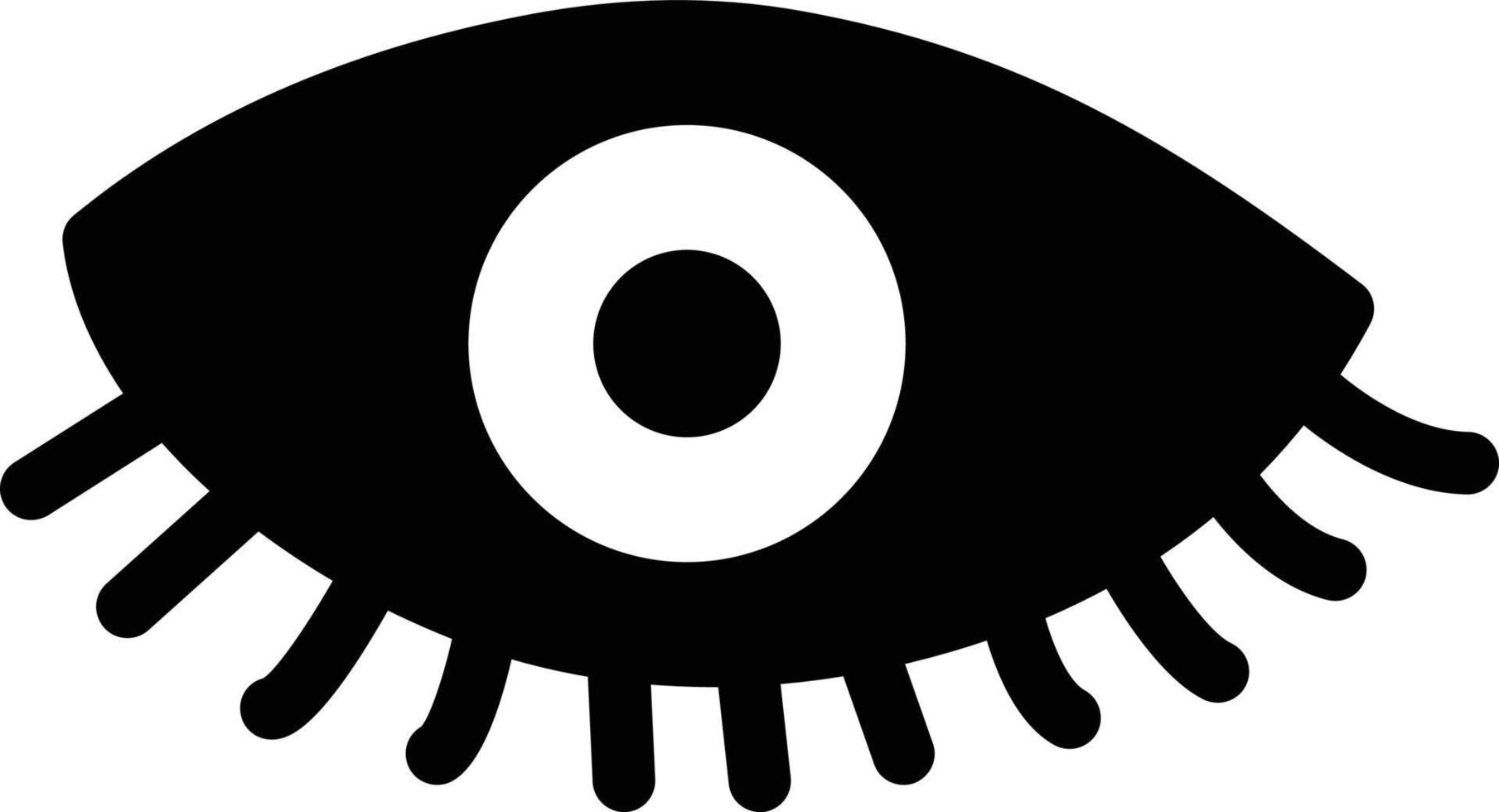 ilustración de vector de ojo en un fondo. símbolos de calidad premium. iconos vectoriales para concepto y diseño gráfico.