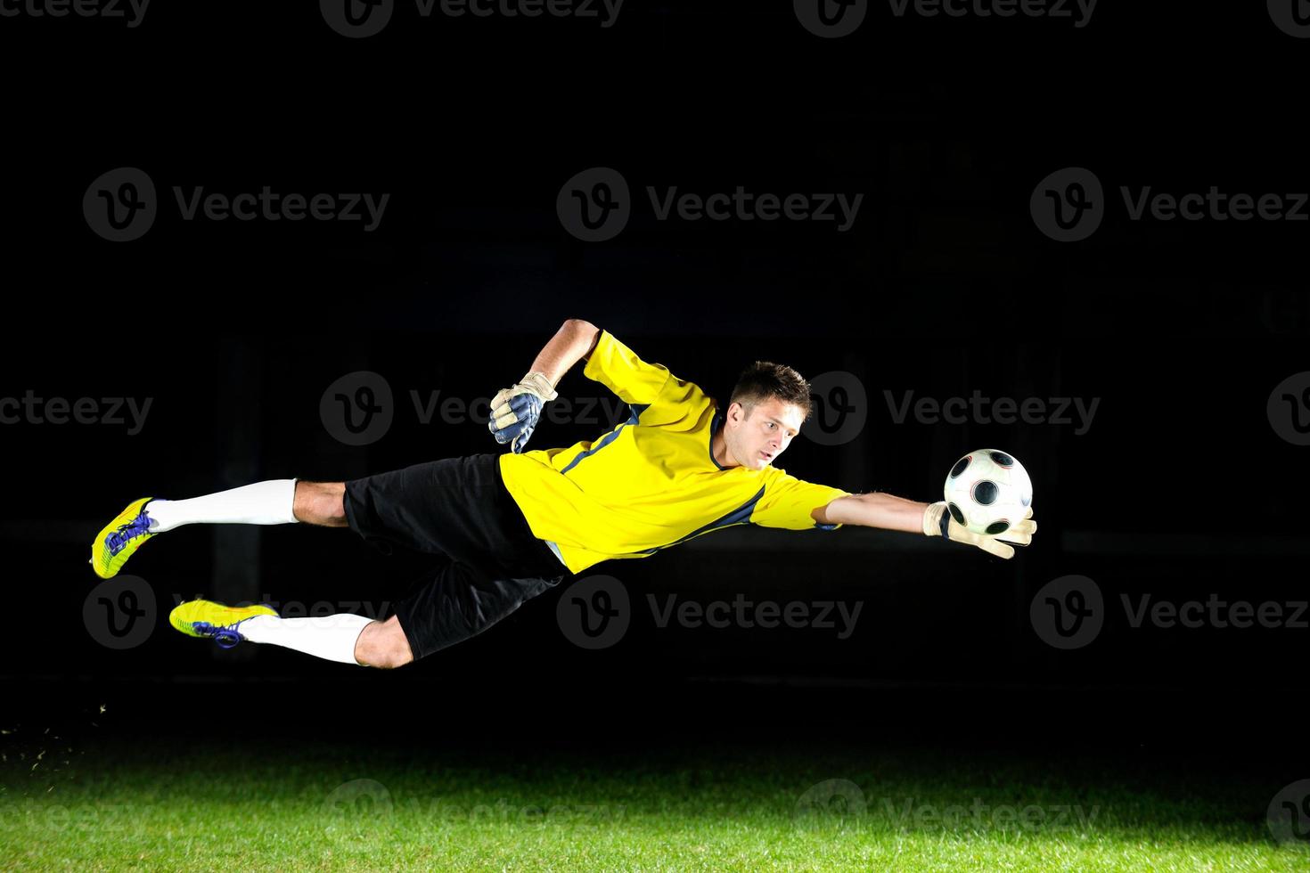 vista de jugador de futbol foto