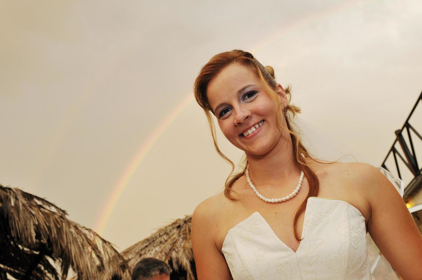 Beautiful bride portrait photo