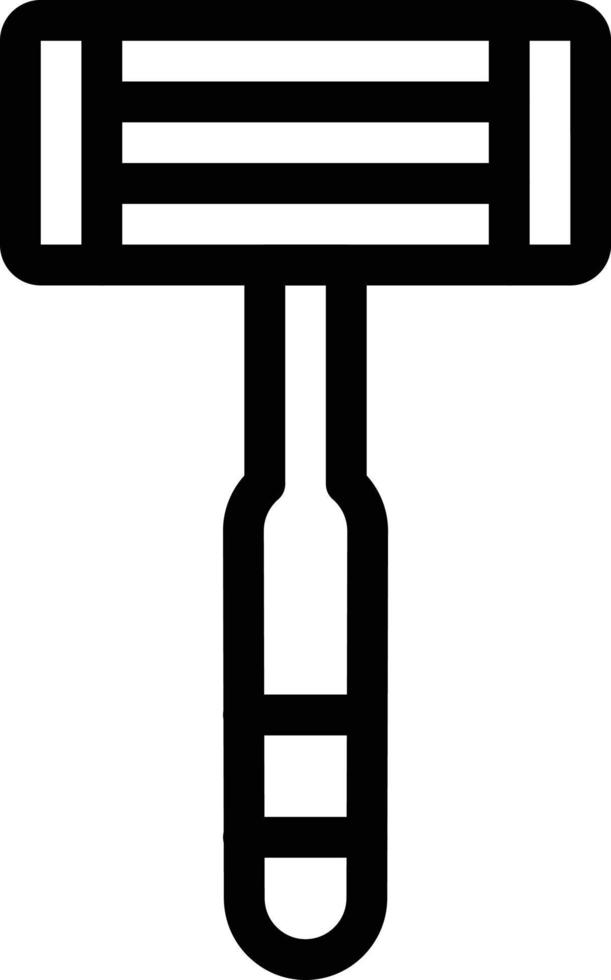 ilustración de vector de maquinilla de afeitar en un fondo. símbolos de calidad premium. iconos vectoriales para concepto y diseño gráfico.