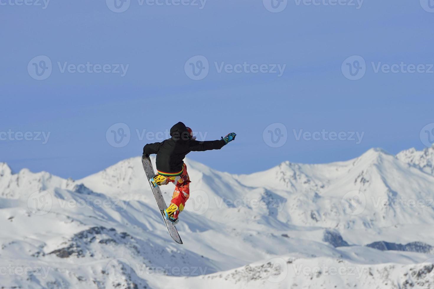 Ski jump view photo