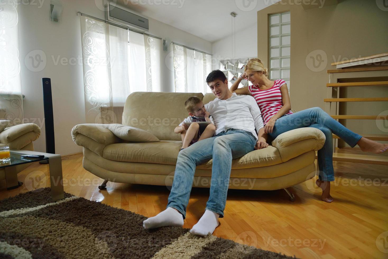 family at home photo