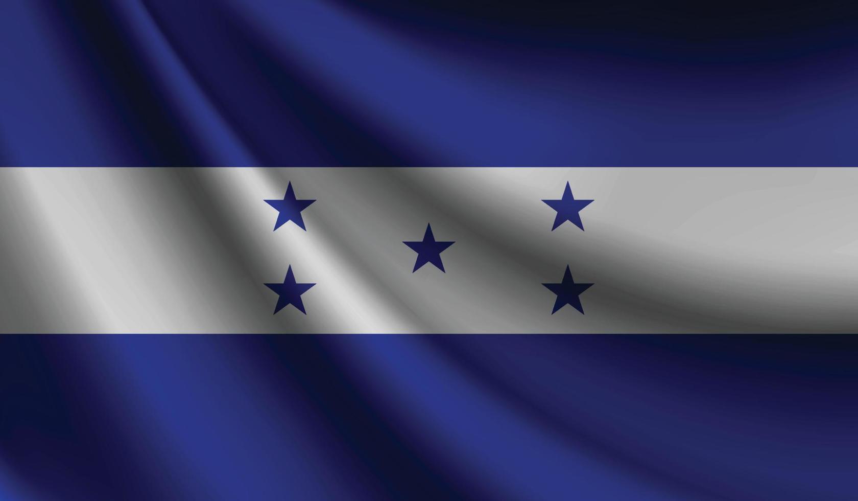 bandera hondureña ondeando. antecedentes para el diseño patriótico y nacional vector
