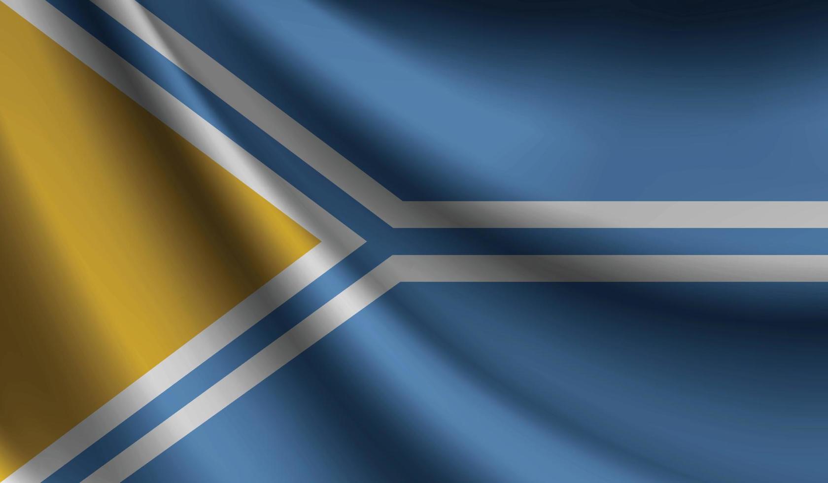 bandera de tuva que agita el fondo para el diseño patriótico y nacional vector