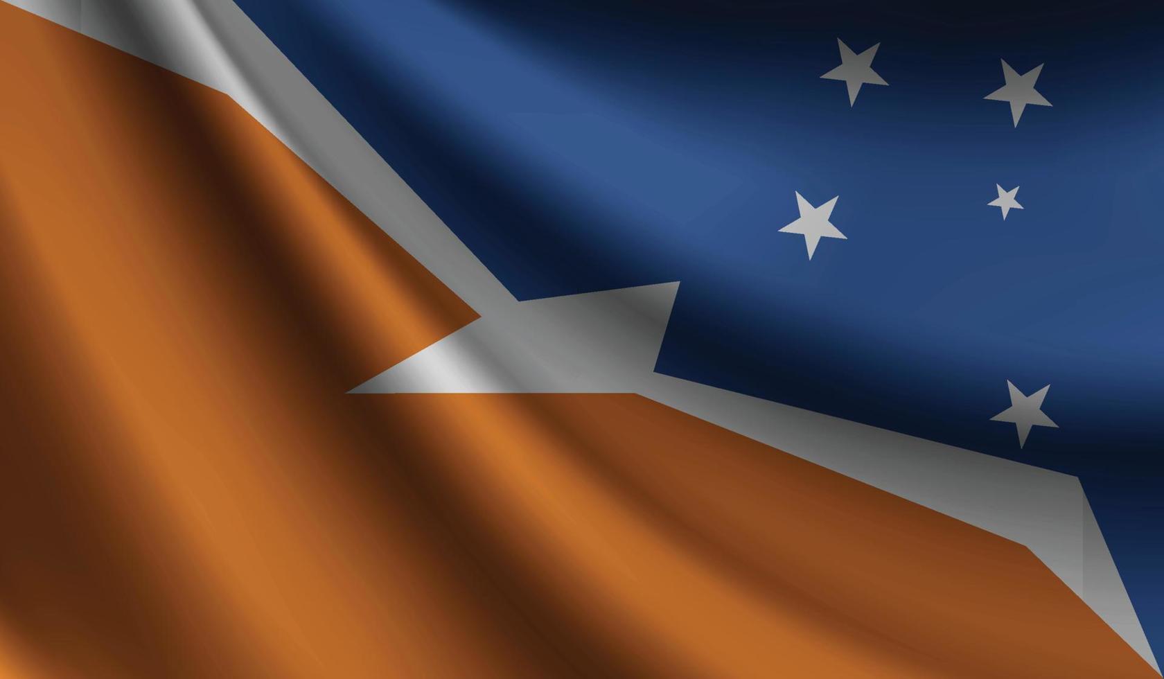 bandera argentina de la provincia de tierra del fuego que agita el fondo para el diseño patriótico y nacional vector