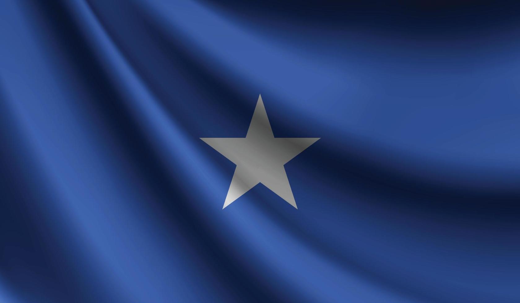 fondo de ondear la bandera de somalia para el diseño patriótico y nacional vector