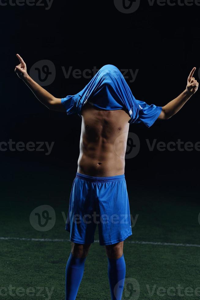 Soccer player view photo