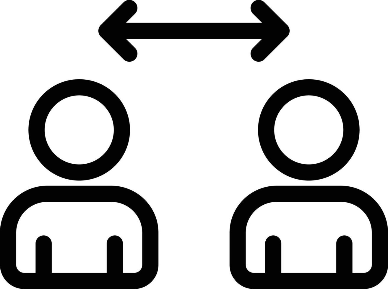 social distance vector illustration on a background.Premium quality symbols.vector icons for concept and graphic design.