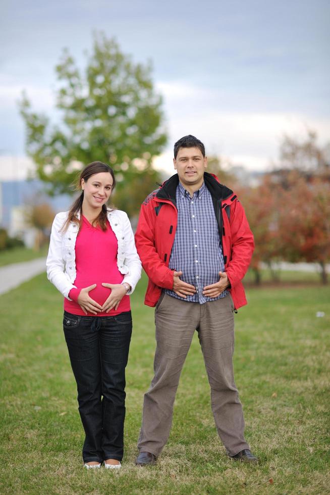 happy couple outdoor photo