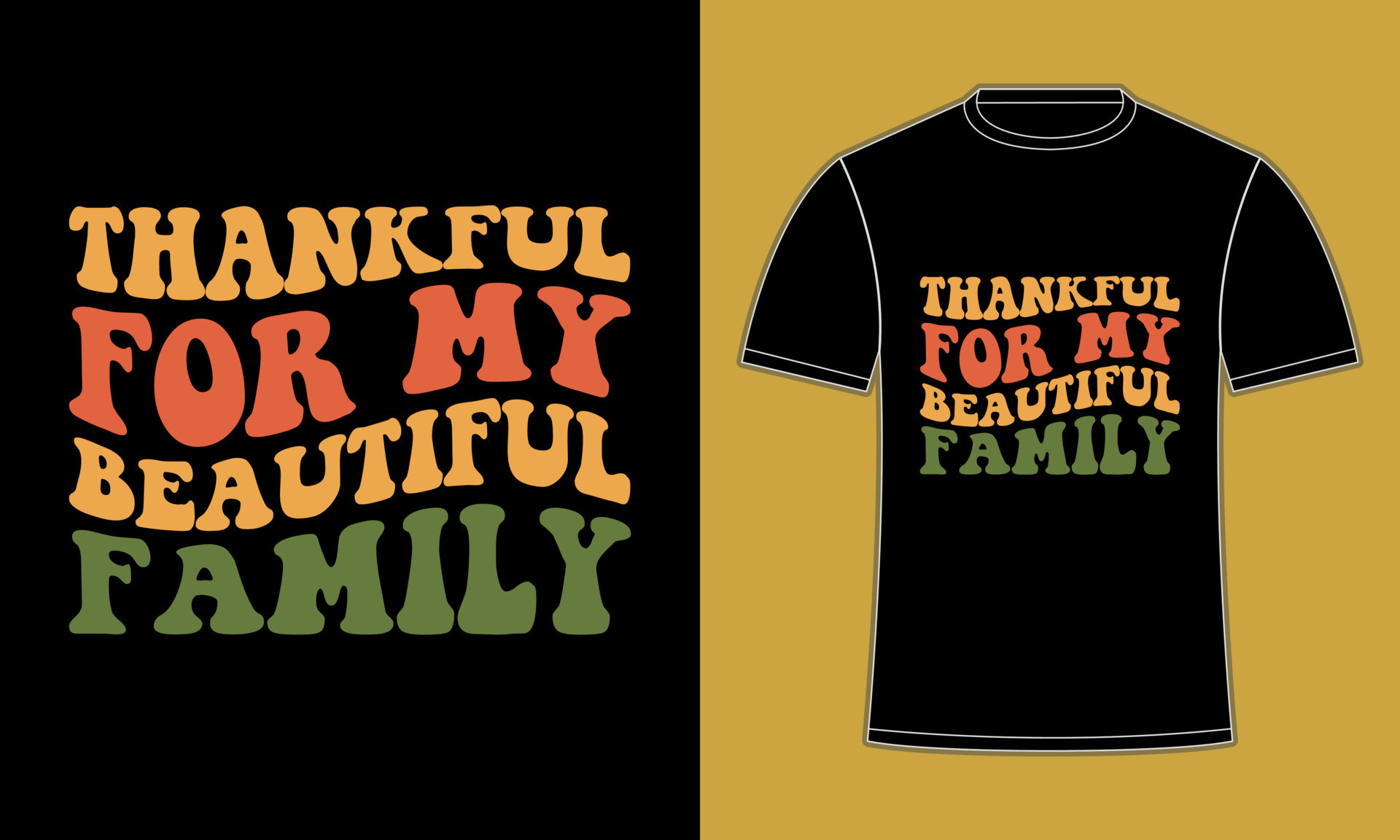 Happy Thankful Thanksgiving T Shirt design 11600829 Vector Art at Vecteezy