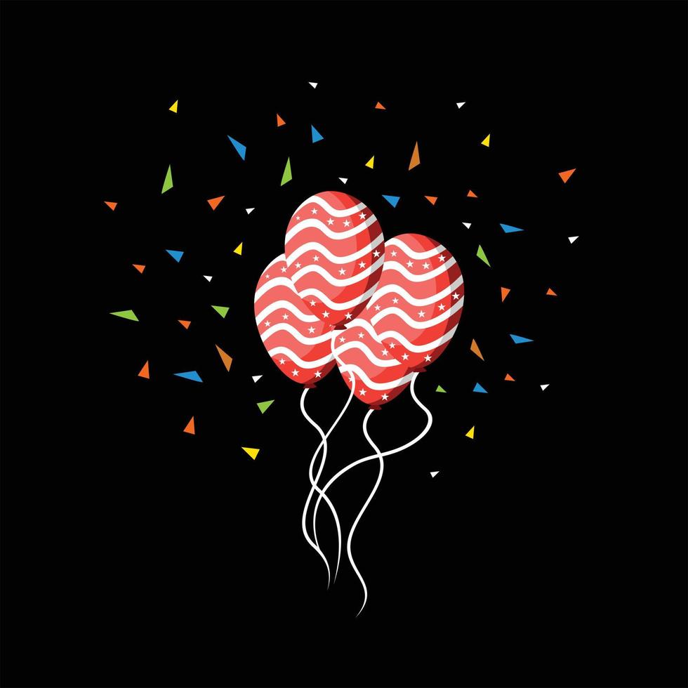 Vector balloons for background birthdays and other celebrations