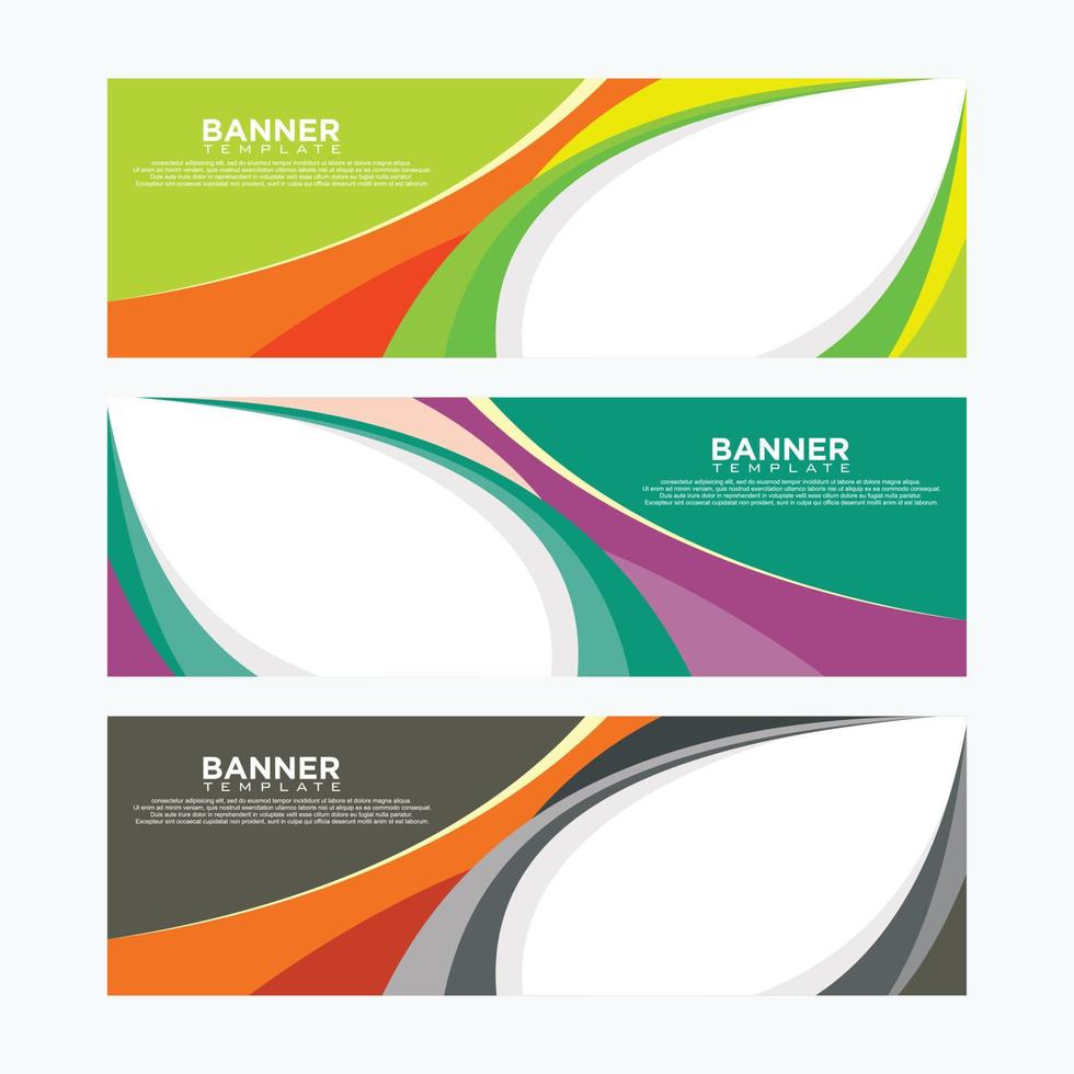 Vector abstract design for banner web template and background graphic